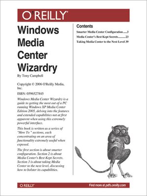 cover image of Windows Media Center Wizardry